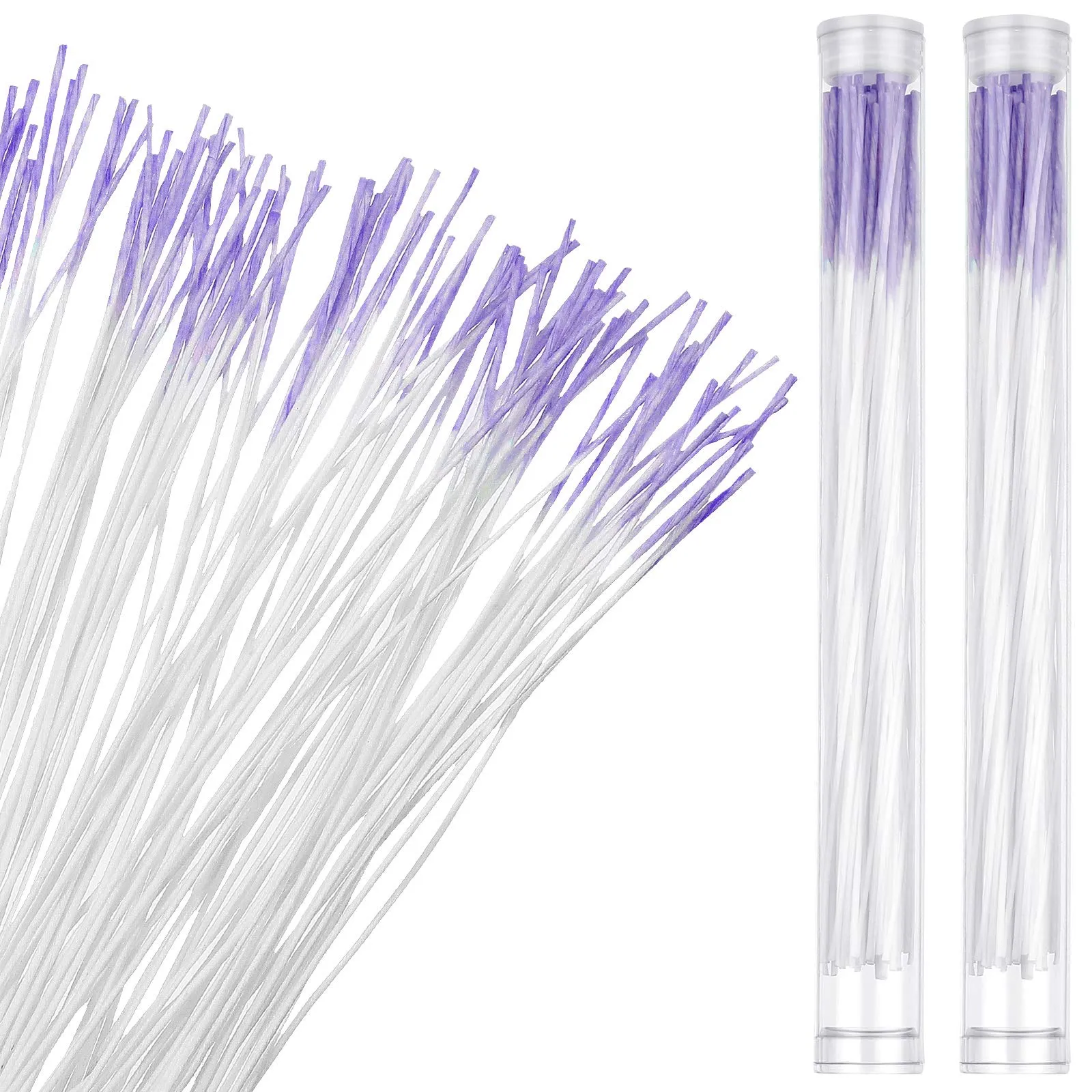 180 Pieces Earrings Hole Cleaner, Rose Fragrance Odor Removal Ear Care Kit, Piercing Floss Disposable Piercing Aftercare Piercing Cleaning Line, Ear Piercing Care Cleaning Tool (Purple) Purple