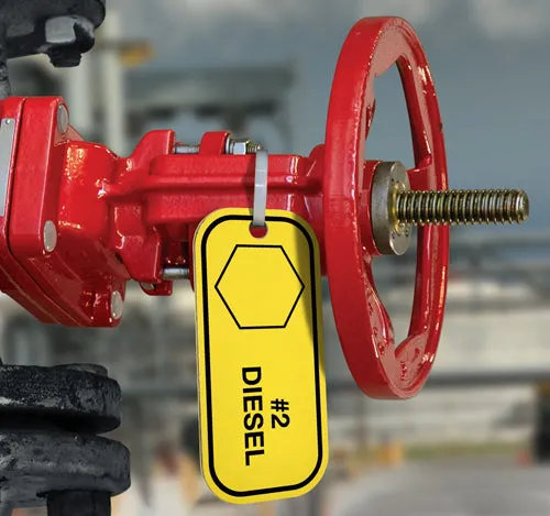 #2 Diesel- Aluminum Valve ID Tag