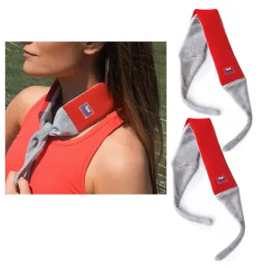 2 Freeze Gel Ice Pack Icy Wrap Cooling Towel Bandana Headband Head Neck Cold Pad