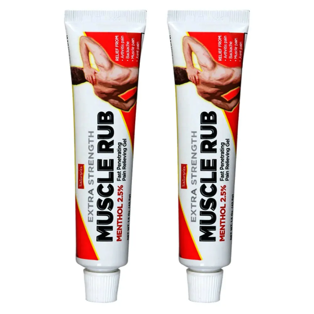 2 Pk Menthol Analgesic Gel Muscle Rub Joint Arthritis Pain Relief Cream 1.5oz