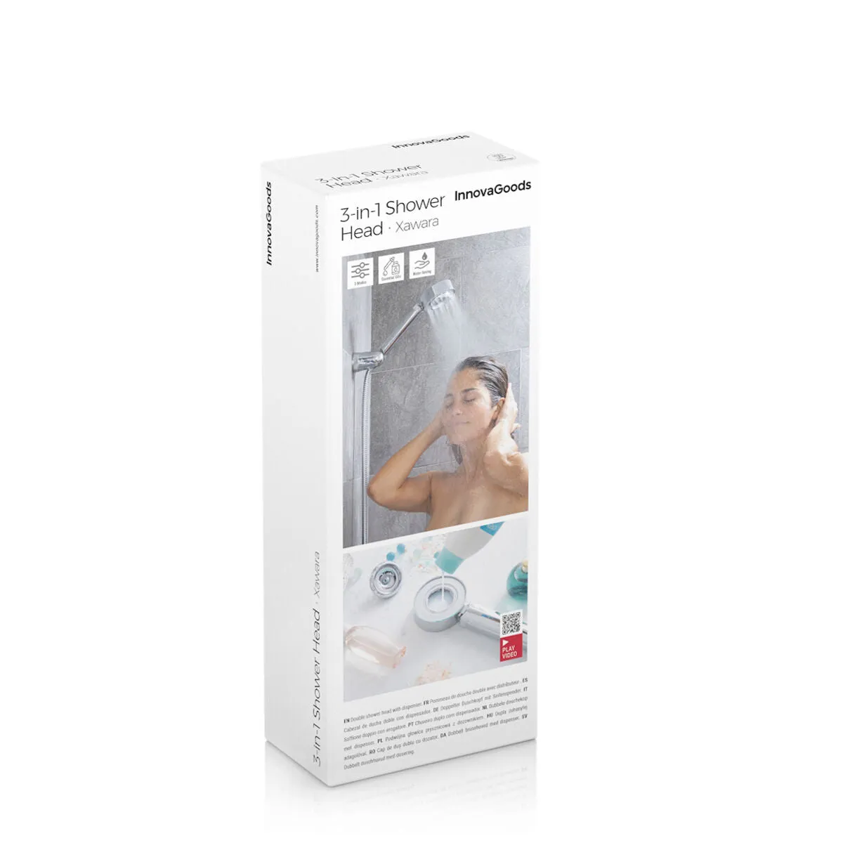 3-in-1 Double Shower Head with Dispenser Xawara
