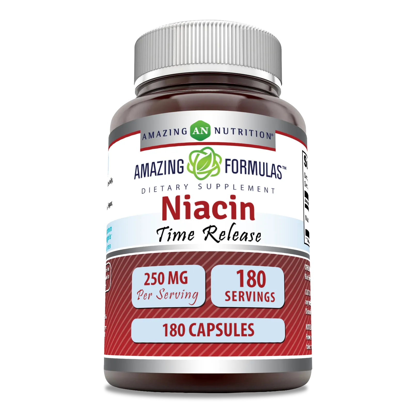 Amazing Formulas Niacin |  250 Mg | 180 Capsules