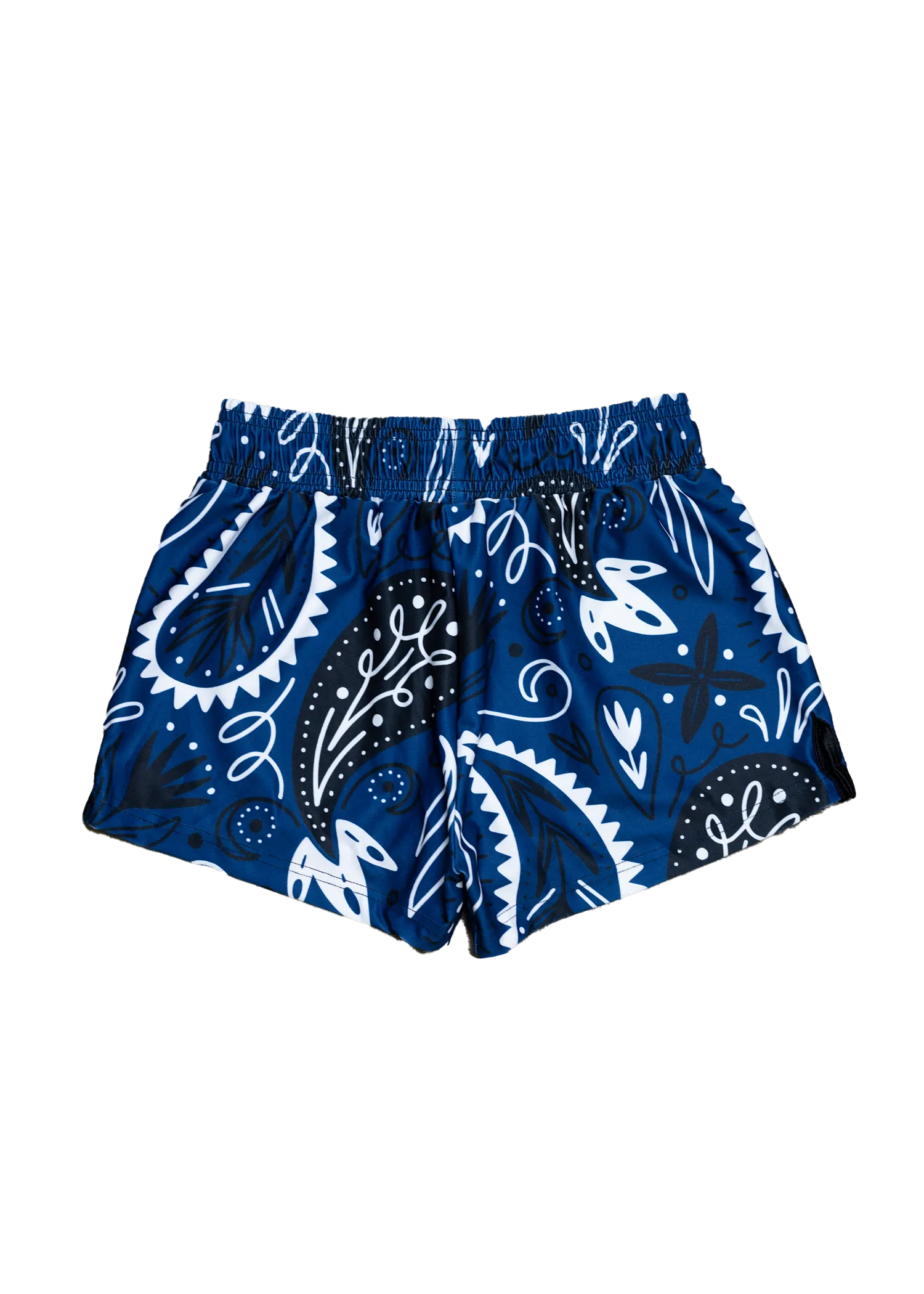 Bandana Women's Fight Shorts (3" Inseam) - Blue