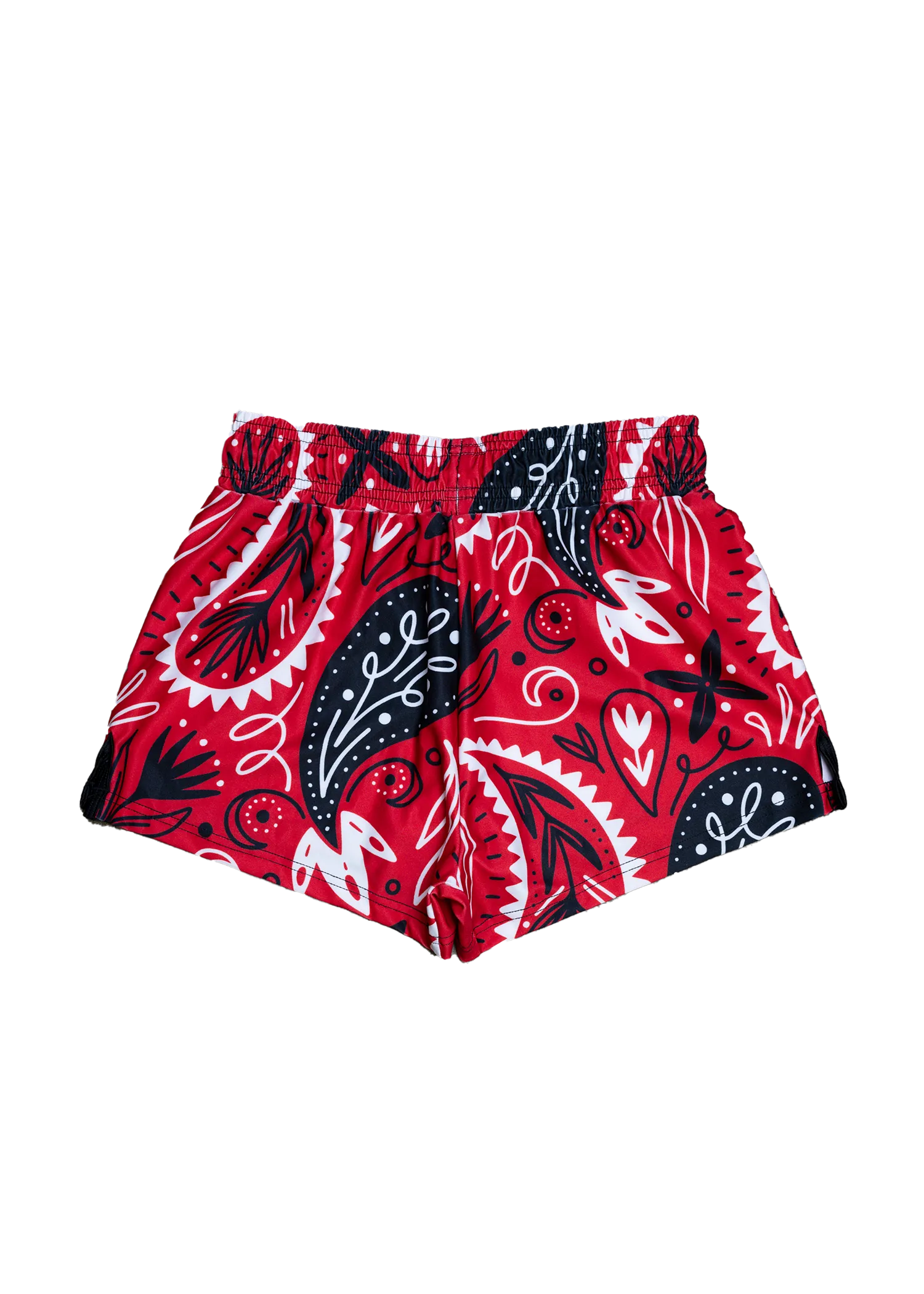 Bandana Women's Fight Shorts (3" Inseam) - Red