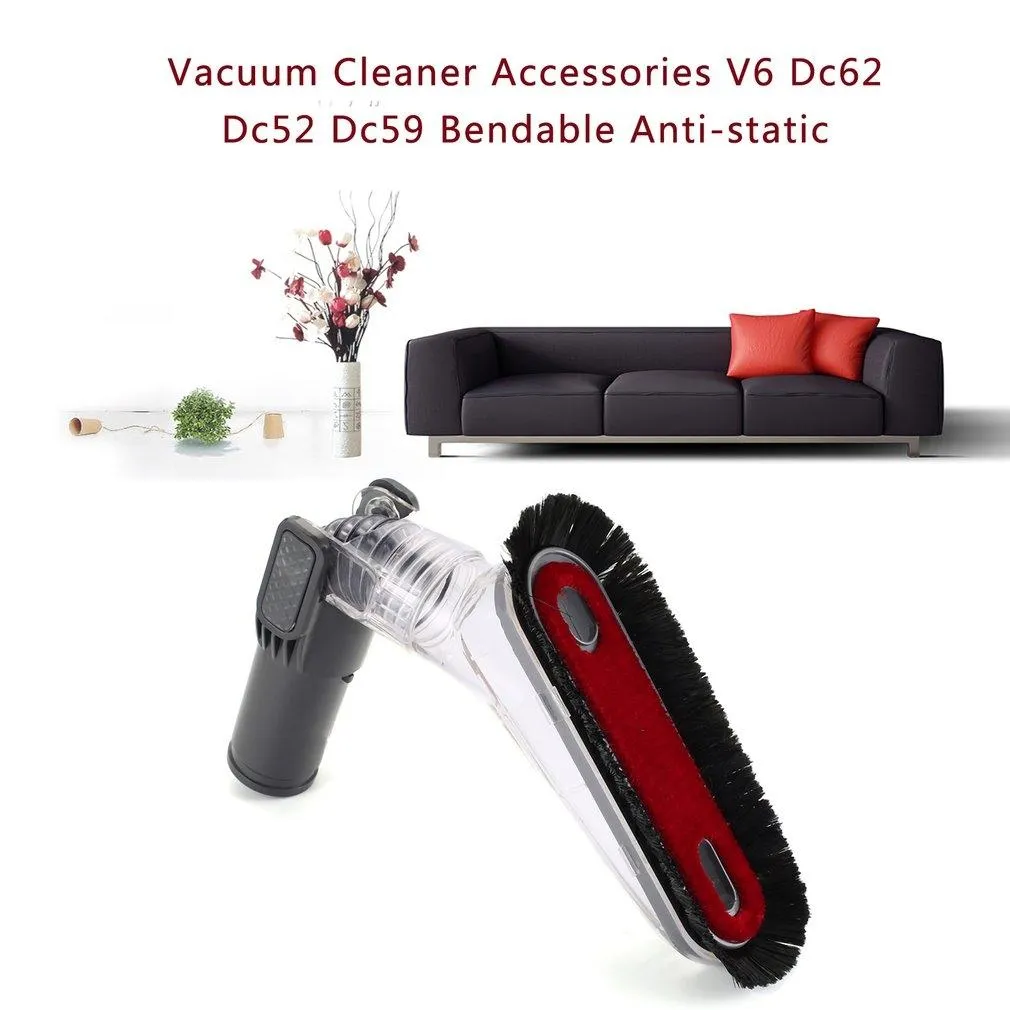Bendable Anti-static Brush Head for Dyson Vacuum Cleaners