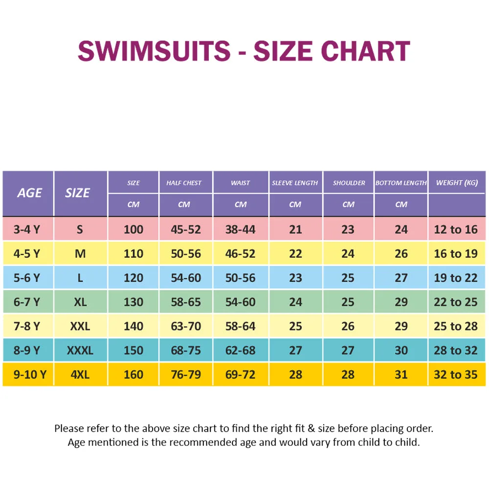 Bold Stripes Swimsuit for Girl- 2Pcs (UPF 50 &A) - Pink