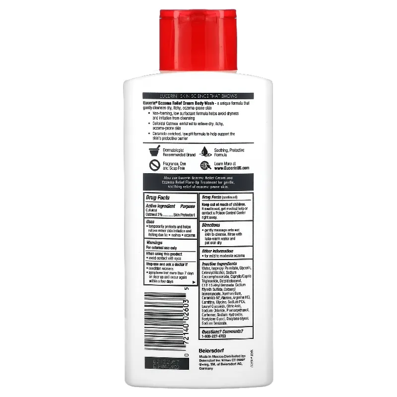 Eucerin Eczema Relief Shower Cream Gel, 400 ml