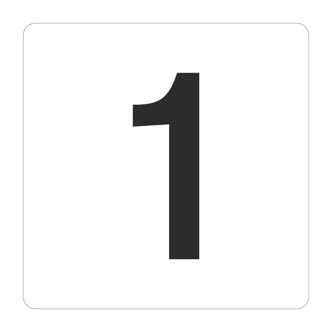 GB629 Plastic Table Number Inserts 1-50