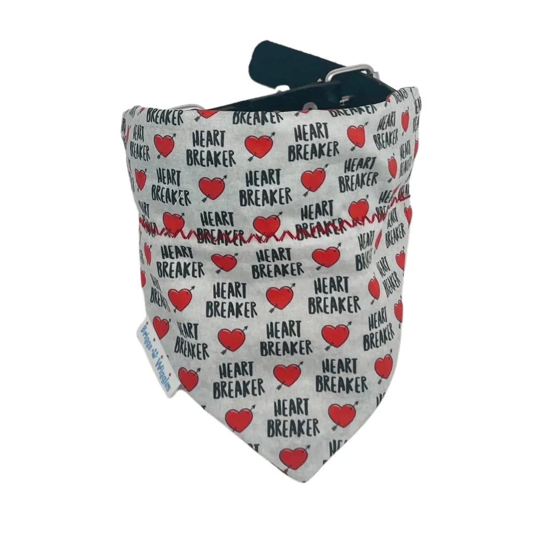 Heartbreaker Valentine's Day Dog Bandana