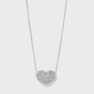 Illumina Celeste Heart Bold Necklace Silver