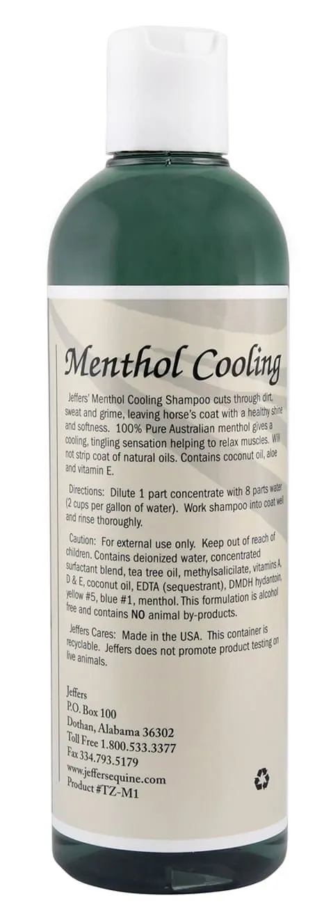 Jeffers Menthol Cooling Shampoo for Horses