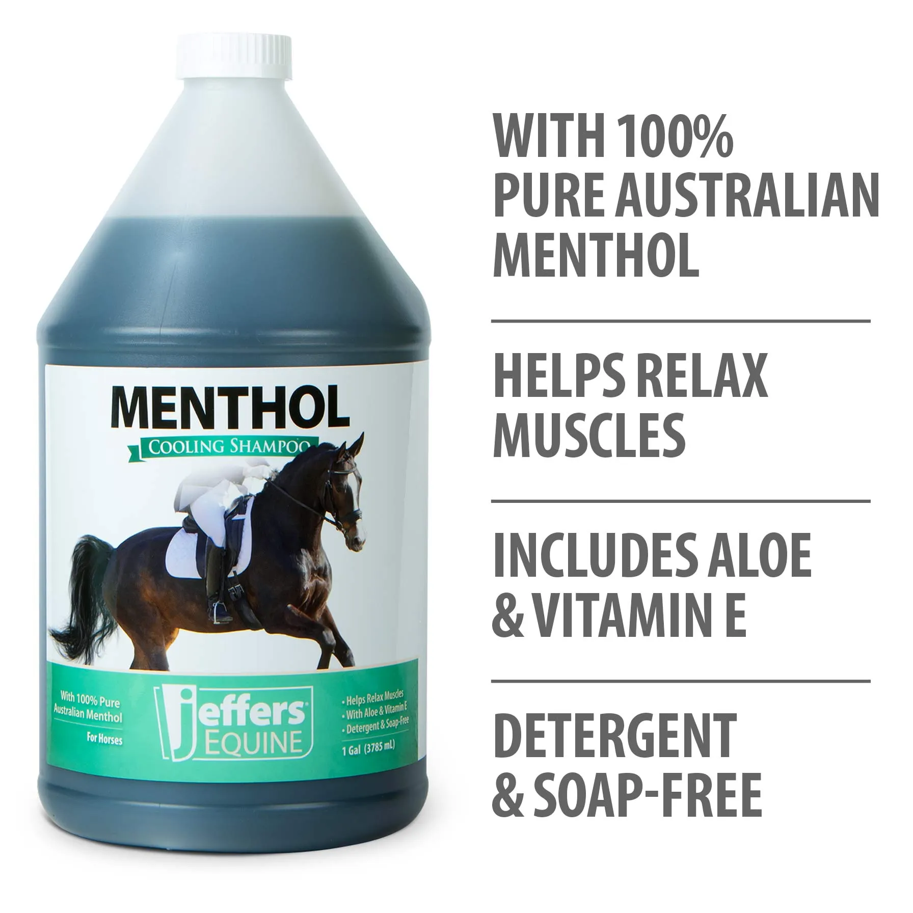 Jeffers Menthol Cooling Shampoo for Horses