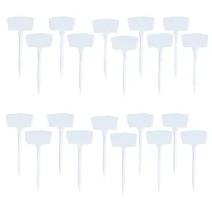 Kuber Industries Garden Tags/Plant Lables Tag|Markers lables for Garden Plant|Pack of 20| (White)