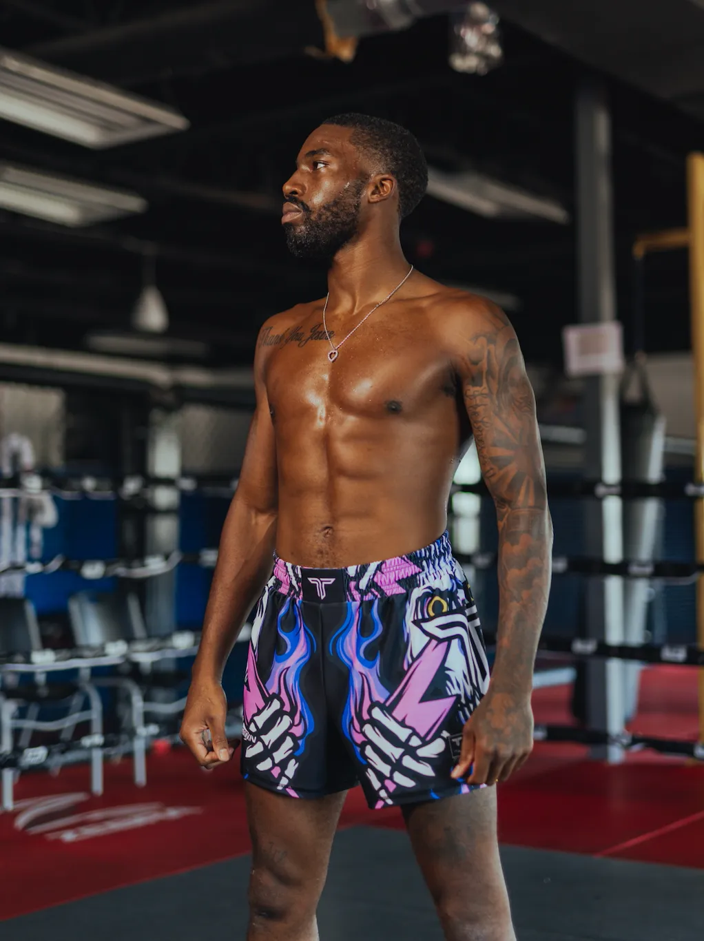 Lightning Skull Fight Shorts (5"&7“ Inseam)