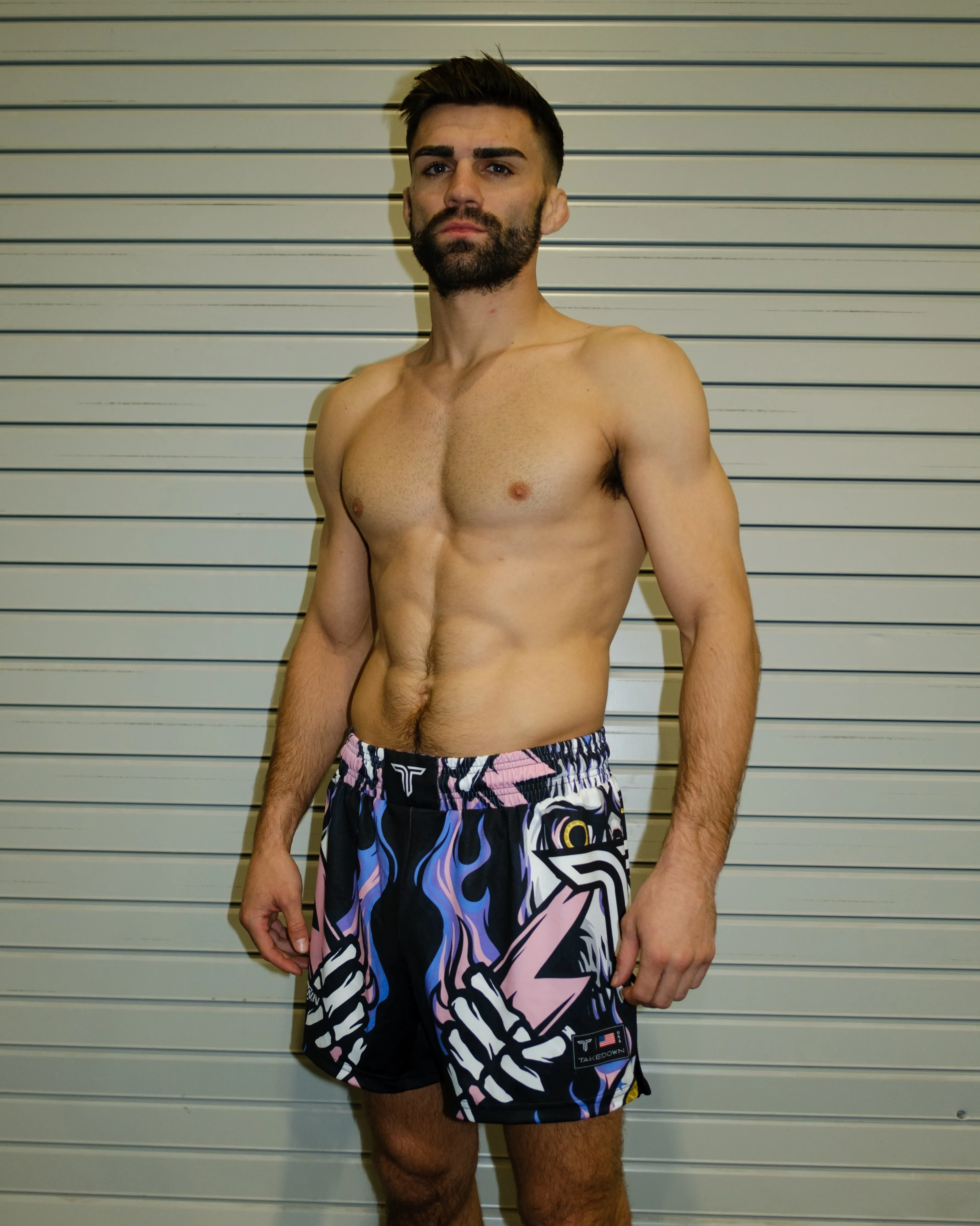 Lightning Skull Fight Shorts (5"&7“ Inseam)