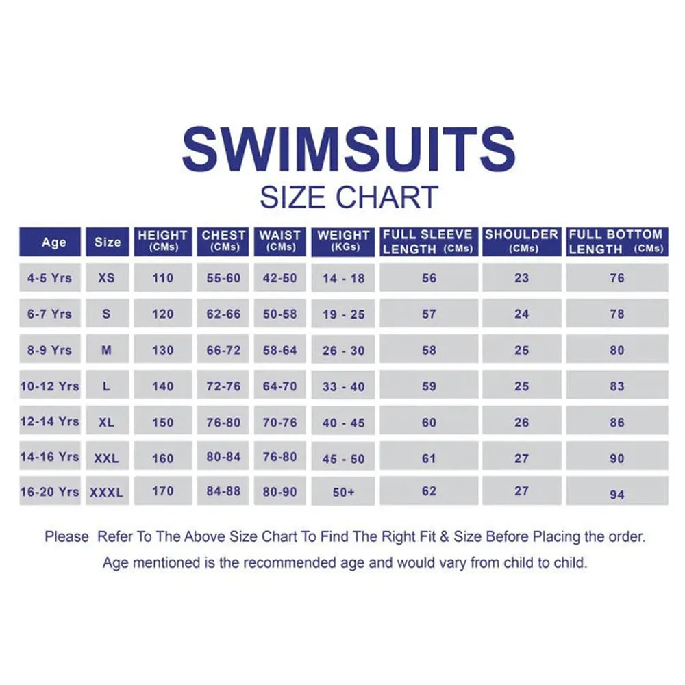 Little Surprise Box,Blue Tri Colour Super Sport Swimwear for Toddlers & Kids with UPF 30 