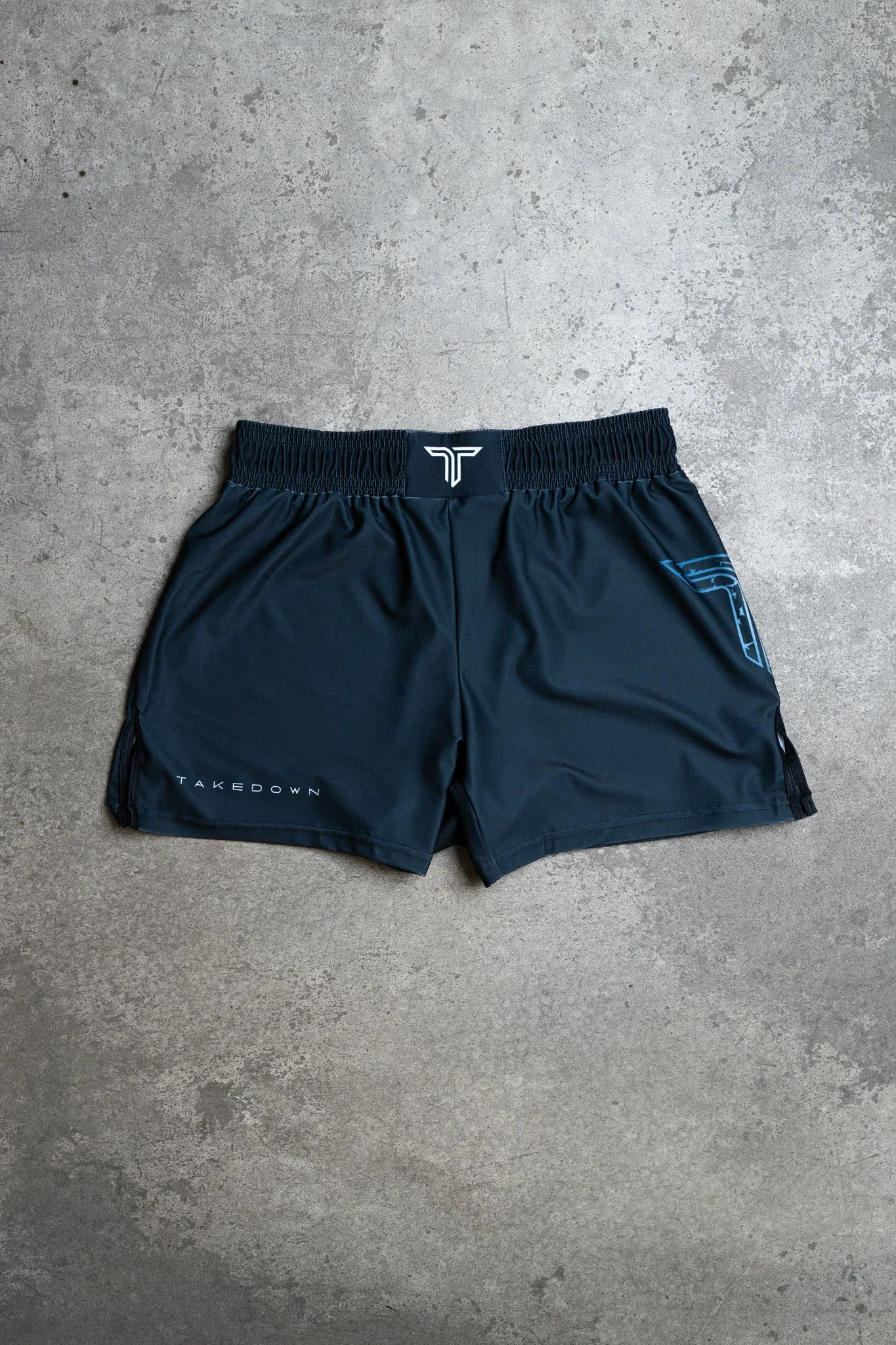 Magma Icon Fight Shorts (5"&7“ Inseam) - Blue Steel