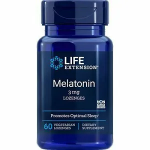 Melatonin 3 mg 60 lozenges by Life Extension