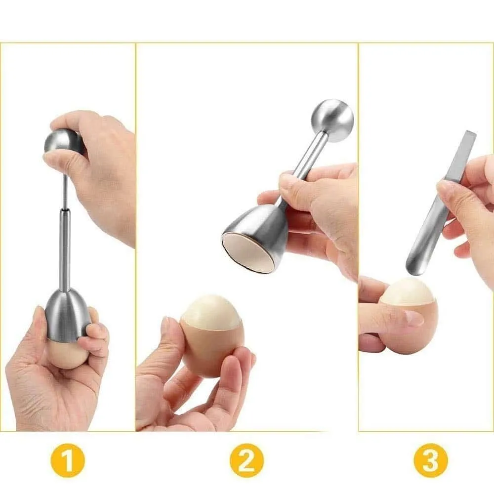 Metal Boiled Egg Holders 5 Pcs Set