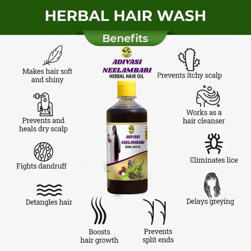 ORIGINAL ADIVASI HAIR OIL  - DIRECTLY FROM KARNATAKA (BUY 1 GET 1 FREE) 