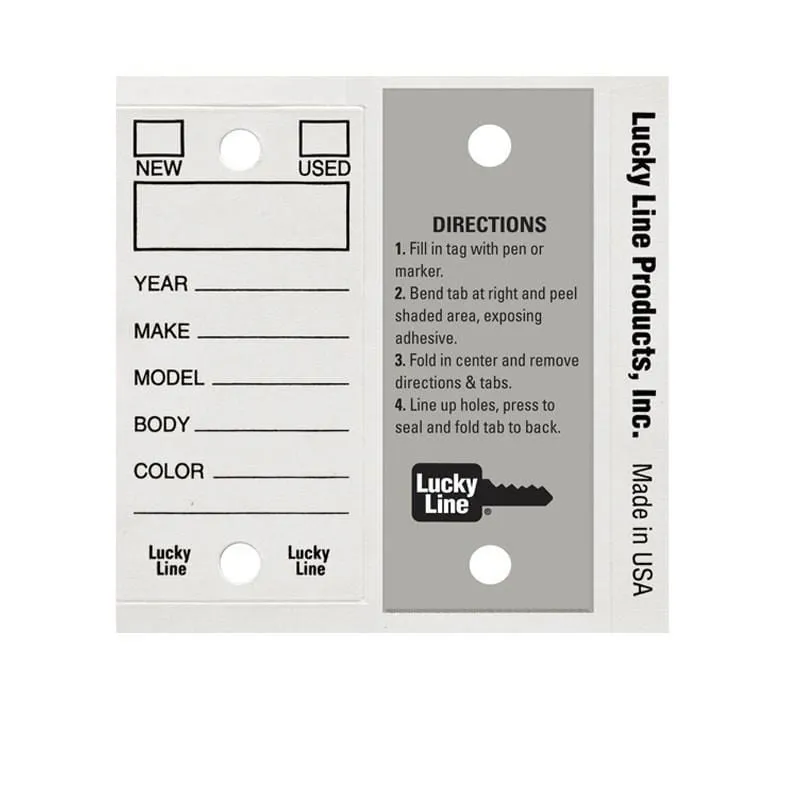 Self Laminating Stock Tag 250/pk
