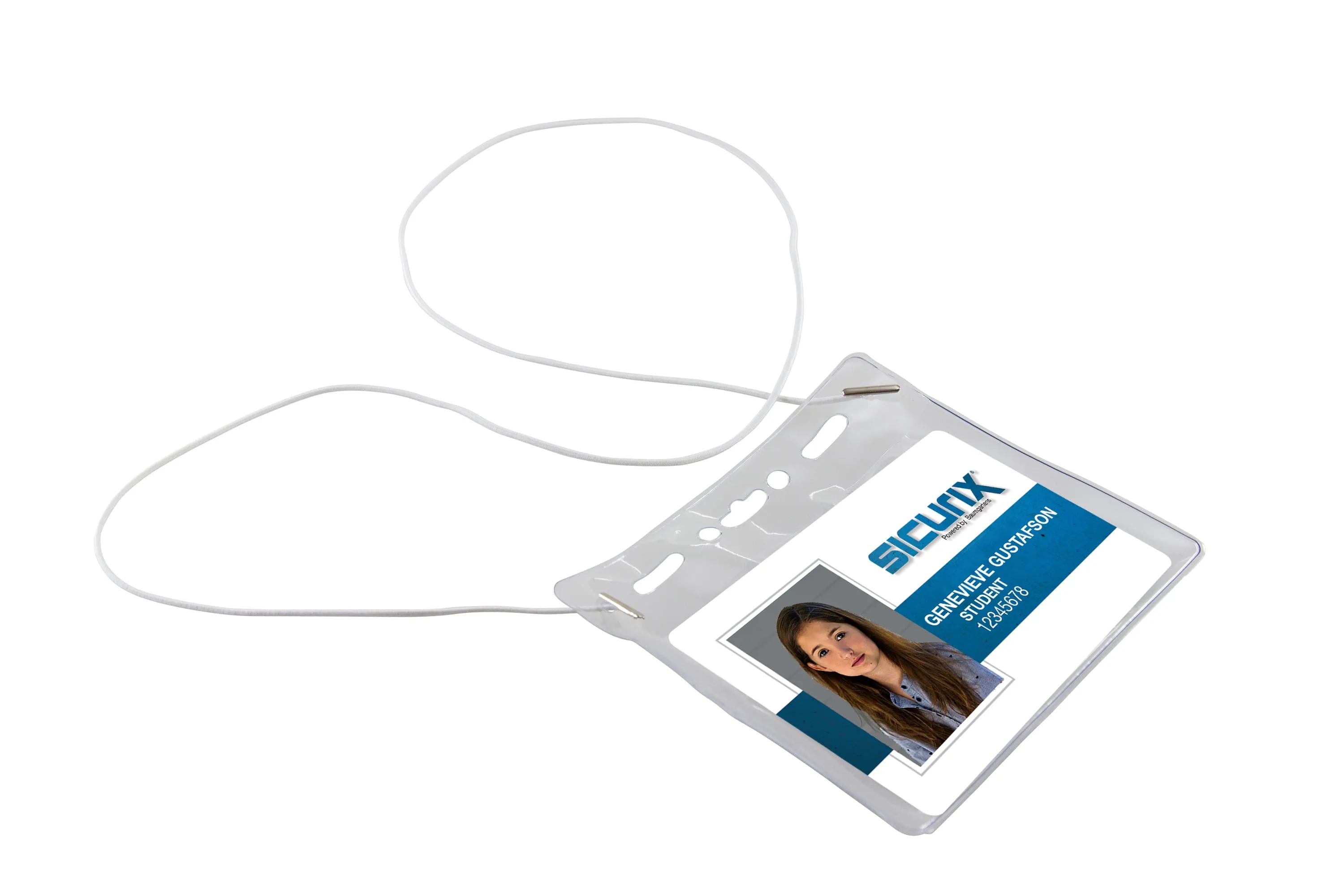 SICURIX Convention Size Badge Holders Horizontal 25 Pack CLEAR (67838)