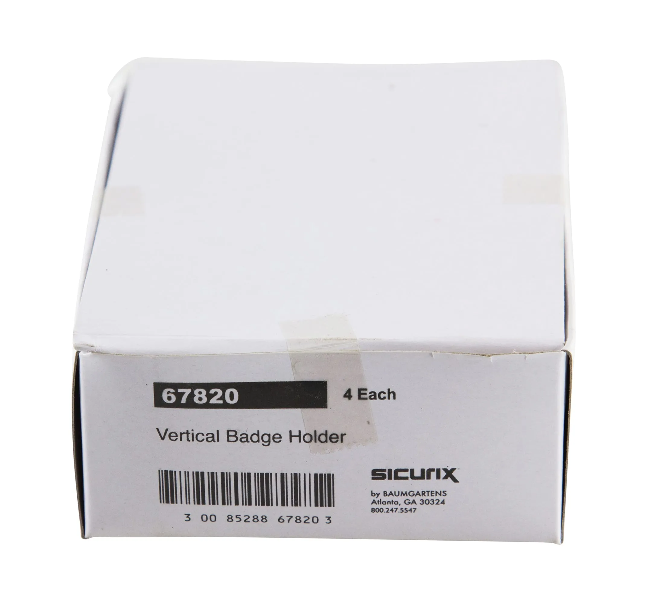 SICURIX Standard Badge Holders Vertical 12 Pack CLEAR (67820)