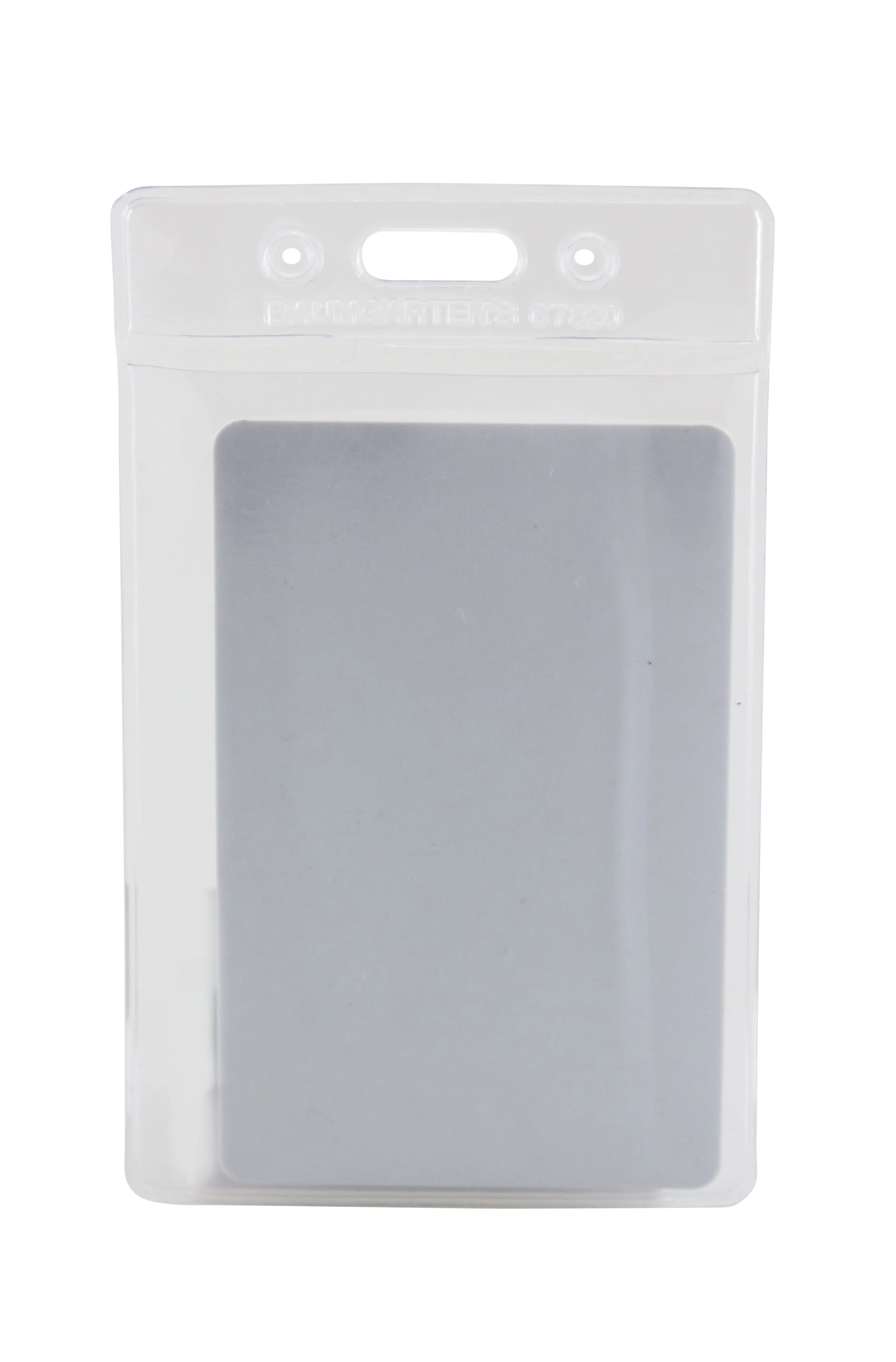 SICURIX Standard Badge Holders Vertical 12 Pack CLEAR (67820)