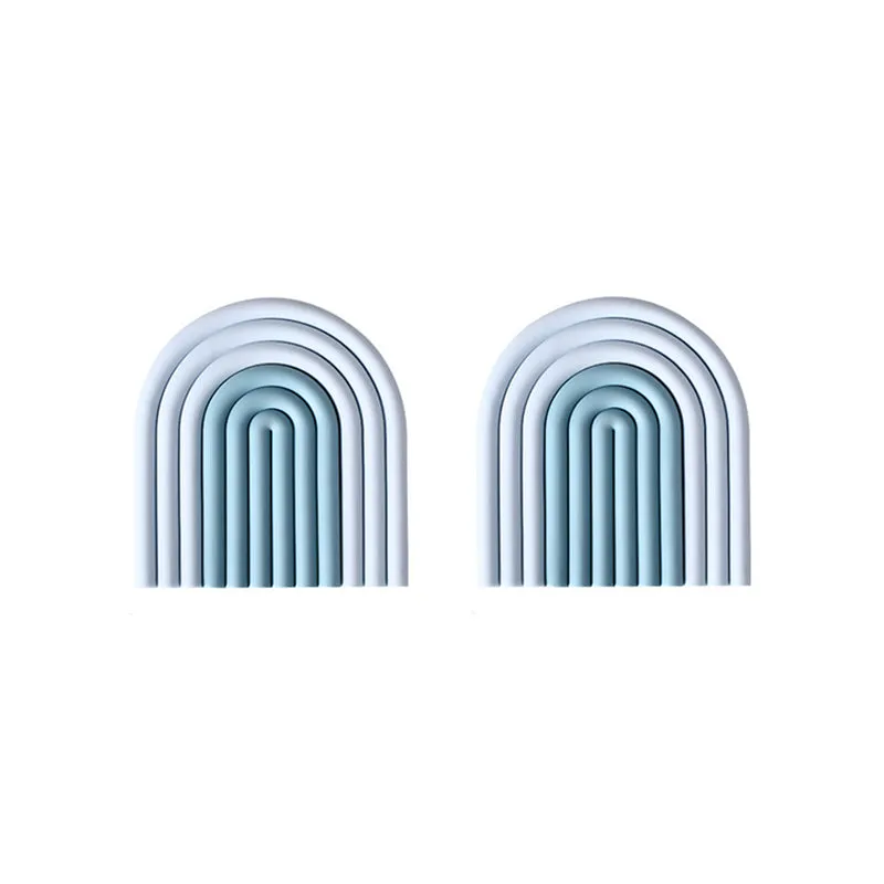 Silicone Pan Trivet Mat - Blue Pastel Rainbow