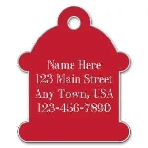 Small Hydrant Shaped Dog Tag