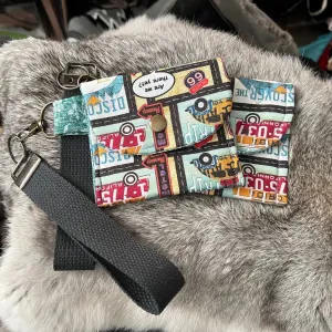 Travel Themed Card Holders with Lanyard Keychain