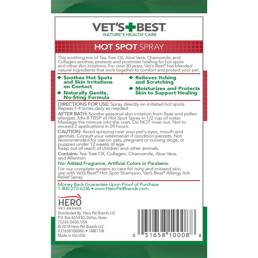 Vet's Best Hot Spot Spray