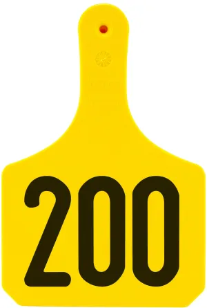 Y-Tex Numbered Cattle Ear Tags (Cow), 25 count