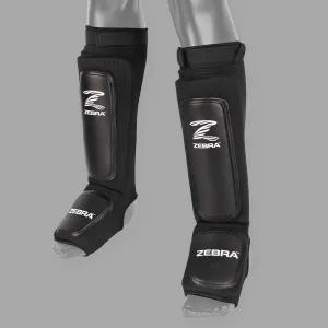 Zebra Performance Shin Guards - Black
